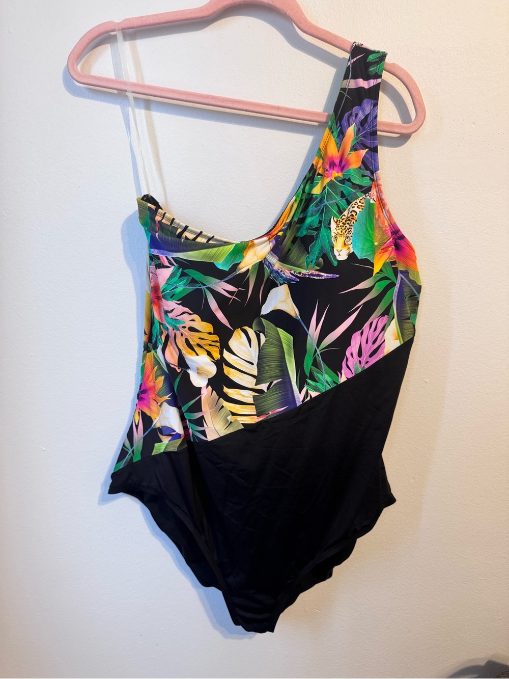 Mynah Tropical Floral One-Piece Swimsuit NWT Size 22w
